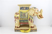 Ceramic Garden Stool Elephant