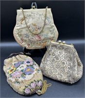 Vintage Beaded and Needlepoint Handbags