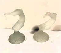 Fenton KOI fish glass paper weights / book ends