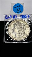 1885 - S Morgan Silver $ Coin