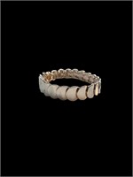 Circular Hammered Tectured Bracelet Cuff