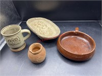 Vintage smaller Pottery Lot (living room)