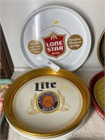 (4) Advertising Brewery Trays