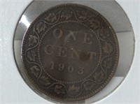 1903 Can  1 Cent Vf