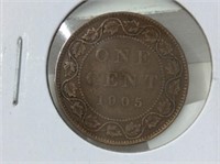 1905 Can  1 Cent Vf