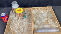 Vintage Clear Glassware & Plastic -Lot