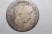 1912-S Barber Silver Quarter