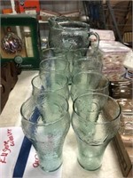 9 PC COKE WATER SET