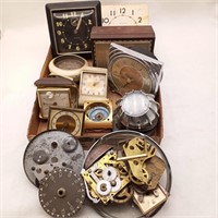 Tray Small Clocks & Parts