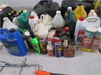 Large Lot of Garage Oils / Cleaners / Car wash /
