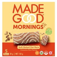 2 BOXES- MadeGood Mornings Soft Baked Oat Bars