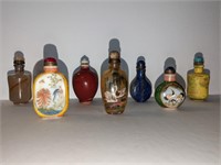 7 Antique Chinese Snuff Bottles!