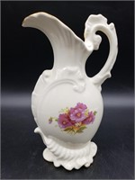 Decorative White Pitcher