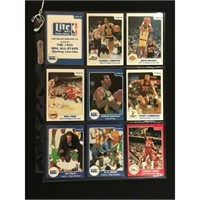 9 1985 Star Basketball Cards