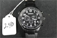 Cabela's Black Chrono Watch great condition