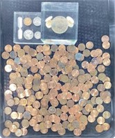 Tray Lot Of U. S. & World Wide Coins