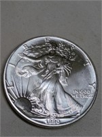 1990 UNC American Silver Eagle