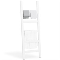 Ballucci Blanket Ladder, 5 Tier Wood Leaning Towel