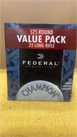 Federal Ammunition 525 .22 Long Rifle Value Pack