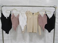 (7) Misc. Women's Bodysuits Sz. O/S (Var. Colors)
