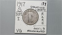 1917s Type I Standing Liberty Quarter be2111