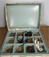 Jewelry boxes and contents damaged leg