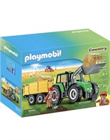 PLAYMOBIL TRACTOR WITH TRAILER (SIGN OF USAGE)