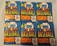 6 packs 1990 Fleer Baseball Cards