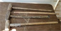 Lot of 3 Sledge Hammers