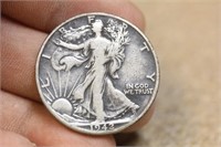 1942-D Walking Liberty Silver Half Dollar