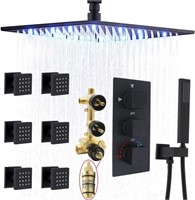 NEW $737  Shower Jets System, HOMEDEC 16 Inch LED