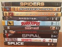 10 Lightly Used DVD's