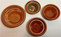 Slip glaze red ware bowls from Finland.