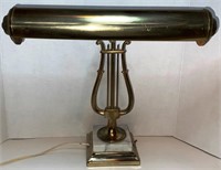 Vintage Brass & Marble banker's/ piano lamp.