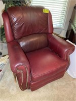 LAZY BOY ROCKER RECLINER BURGUNDY 38 IN W