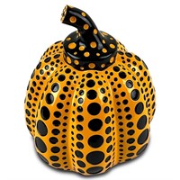 Yayoi Kusama, Lacquer-Painted Resin Pumpkin Sculpt