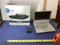 Onn DVD player and Audiovox 7” monitor and DVD
