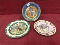 3 Plates: Imperial Crown China, Austria Plate;