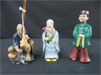 3 ORIENTAL PORCELAIN FIGURINES