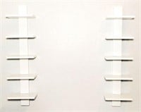 Pair Wall Shelf Units