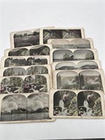 Antique stereo view cards