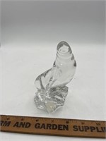 Wonders Of The Wild Lead Crystal Walrus Glass 5”