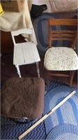 Two chairs and a glider ottoman