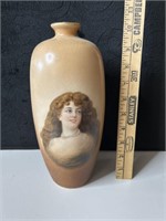 Antique Ioga Warwick M-1 Portrait Vase