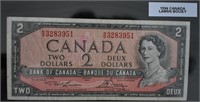 CAD 1954 $2 Banknote Lawson / Bouey