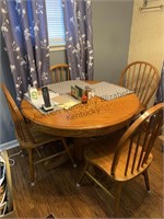 Wooden kitchen table with 4 chairs