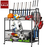 E6513  Werseon Garage Storage Rack, Baskets & Hook