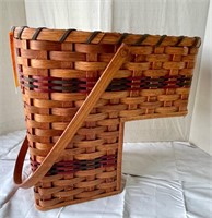 Vintage Unique Amish Step Basket Handmade