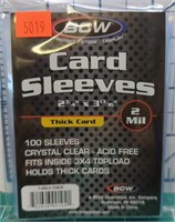 100x BCW card sleeves thick card 2 mil