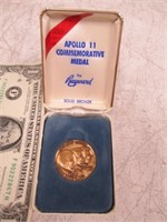 APOLLO 11 Solid Bronze Commemorative Medal
